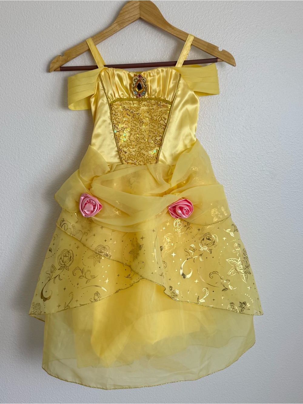 Disney Parks Belle Princess Costume Dress With Crown Size 5